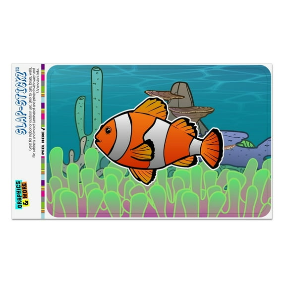 Clown Fish in Ocean Reef Coral Anemone Home Business Office Sign