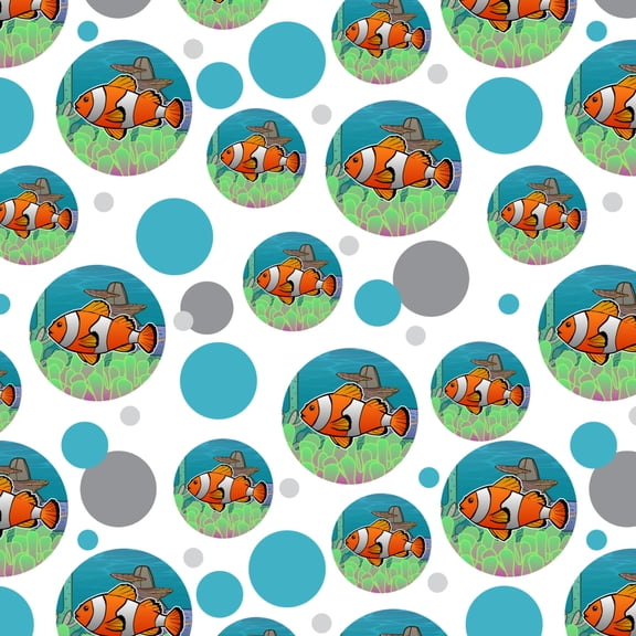 Clown Fish in Ocean Reef Coral Anemone Premium Gift Wrap Wrapping Paper Roll