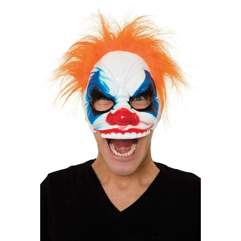 Clown Half Face Glasses Frame Mask With Hair Eye Masks Male Clown Half Face Glasses Frame Mask With Hair Eye Masks Male