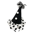 Clown Hat Headband Black and White Clown Costume Accessories, Cute ...