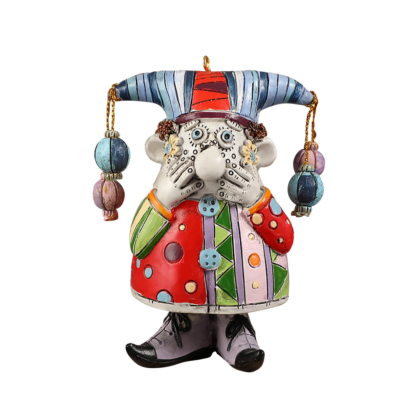 Clown Pendant With Face Covering Bizarre Resin Crafts Home And Living ...