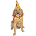 thumbnail image 1 of Rubie's Clown Pet Costume Collar & Hat, 1 of 2