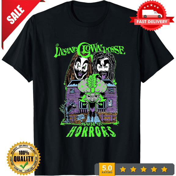 Clown Posse House Of Horrors 2024 Black t-Shirt, LIMITED EDITION-TH64098