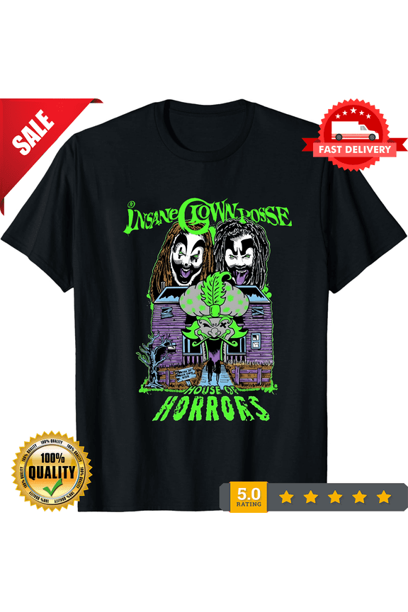 Clown Posse House Of Horrors 2024 Black t-Shirt, LIMITED EDITION-TH64098