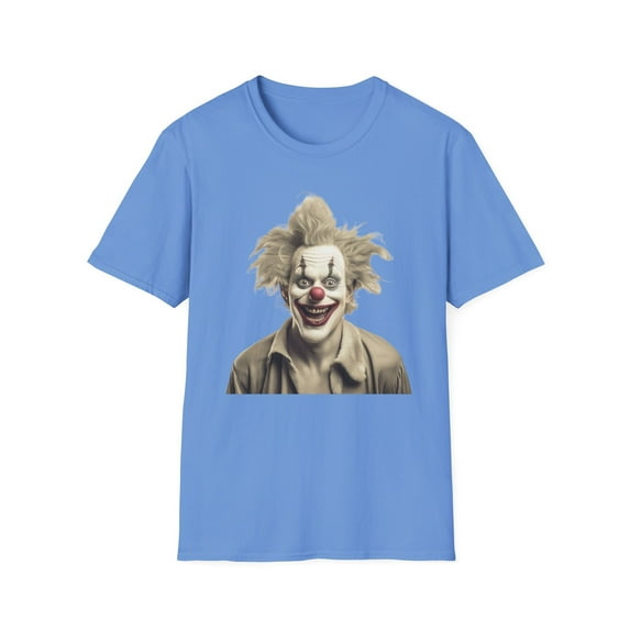 Clown Shirt, T Shirt with Clown, Funny Man Shirt, Tee Shirt with Funny Man, Circus Shirt, Shirt with Circus, Scary Man Shirt, Shirt with Scary Man