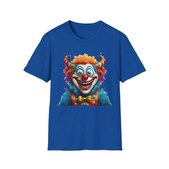 Clown Shirt, T Shirt with Clown, Funny Man Shirt, Tee Shirt with Funny Man, Circus Shirt, Shirt with Circus, Scary Man Shirt, Shirt with Scary Man