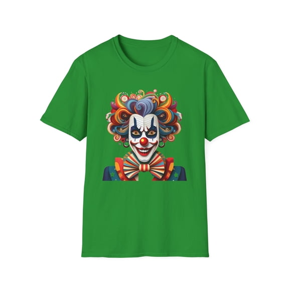 Clown Shirt, T Shirt with Clown, Funny Man Shirt, Tee Shirt with Funny Man, Circus Shirt, Shirt with Circus, Scary Man Shirt, Shirt with Scary Man