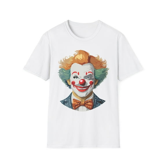 Clown Shirt, T Shirt with Clown, Funny Man Shirt, Tee Shirt with Funny Man, Circus Shirt, Shirt with Circus, Scary Man Shirt, Shirt with Scary Man