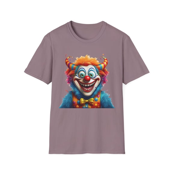 Clown Shirt, T Shirt with Clown, Funny Man Shirt, Tee Shirt with Funny Man, Circus Shirt, Shirt with Circus, Scary Man Shirt, Shirt with Scary Man