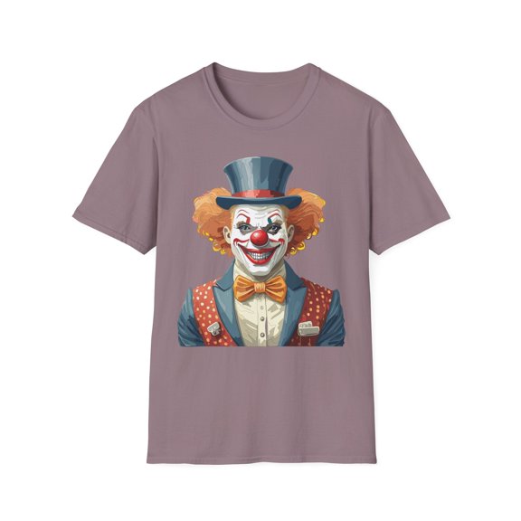 Clown Shirt, T Shirt with Clown, Funny Man Shirt, Tee Shirt with Funny Man, Circus Shirt, Shirt with Circus, Scary Man Shirt, Shirt with Scary Man
