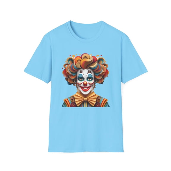 Clown Shirt, T Shirt with Clown, Funny Man Shirt, Tee Shirt with Funny Man, Circus Shirt, Shirt with Circus, Scary Man Shirt, Shirt with Scary Man
