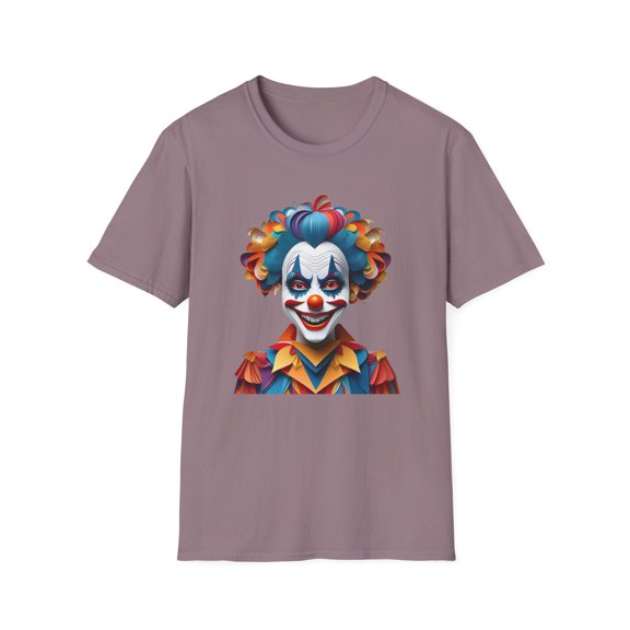 Clown Shirt, T Shirt with Clown, Funny Man Shirt, Tee Shirt with Funny Man, Circus Shirt, Shirt with Circus, Scary Man Shirt, Shirt with Scary Man