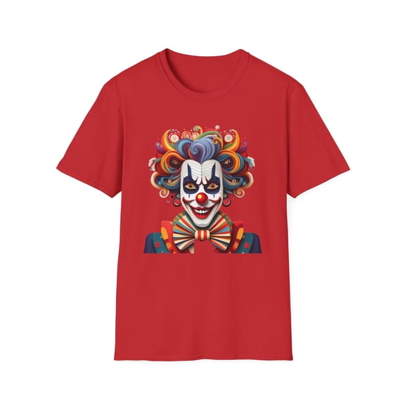 Clown Shirt, T Shirt with Clown, Funny Man Shirt, Tee Shirt with Funny Man, Circus Shirt, Shirt with Circus, Scary Man Shirt, Shirt with Scary Man