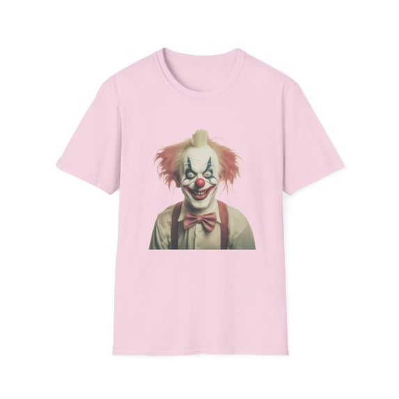 Clown Shirt, T Shirt with Clown, Funny Man Shirt, Tee Shirt with Funny Man, Circus Shirt, Shirt with Circus, Scary Man Shirt, Shirt with Scary Man