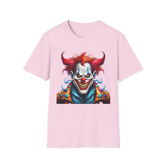 Clown Shirt, T Shirt with Clown, Funny Man Shirt, Tee Shirt with Funny Man, Circus Shirt, Shirt with Circus, Scary Man Shirt, Shirt with Scary Man
