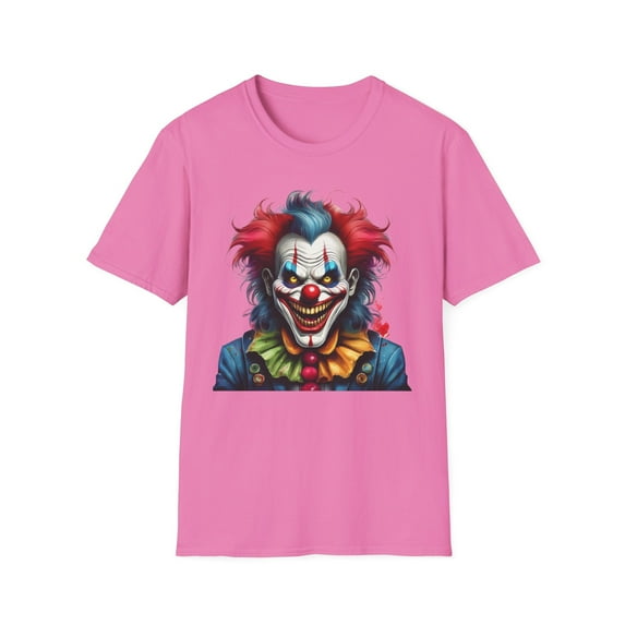 Clown Shirt, T Shirt with Clown, Funny Man Shirt, Tee Shirt with Funny Man, Circus Shirt, Shirt with Circus, Scary Man Shirt, Shirt with Scary Man