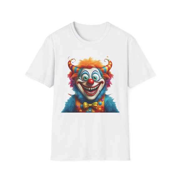Clown Shirt, T Shirt with Clown, Funny Man Shirt, Tee Shirt with Funny Man, Circus Shirt, Shirt with Circus, Scary Man Shirt, Shirt with Scary Man