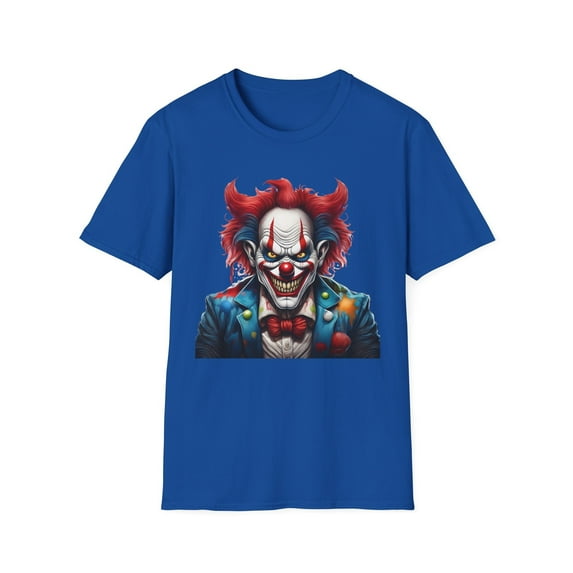 Clown Shirt, T Shirt with Clown, Funny Man Shirt, Tee Shirt with Funny Man, Circus Shirt, Shirt with Circus, Scary Man Shirt, Shirt with Scary Man