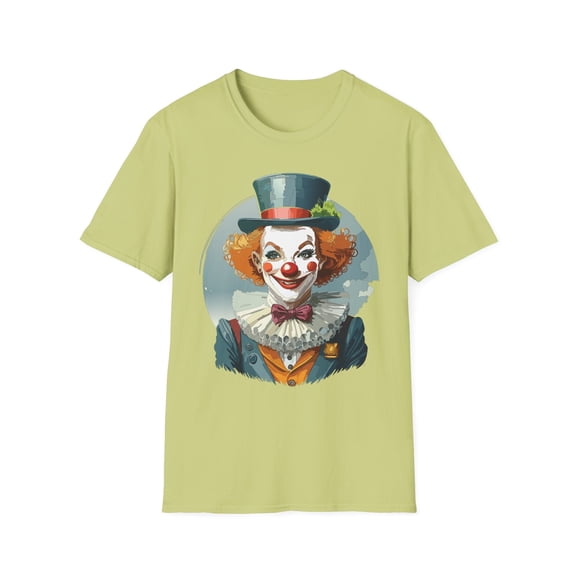 Clown Shirt, T Shirt with Clown, Funny Man Shirt, Tee Shirt with Funny Man, Circus Shirt, Shirt with Circus, Scary Man Shirt, Shirt with Scary Man