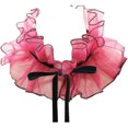 thumbnail image 1 of Clown Tulle Ruffled Collar,Renaissance Victorian Ruffle Collar, Retro Mesh Neck Ruff Ruffle Collar, 1 of 3