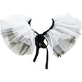 thumbnail image 1 of Clown Tulle Ruffled Collar,Renaissance Victorian Ruffle Collar, Retro Mesh Neck Ruff Ruffle Collar, 1 of 7