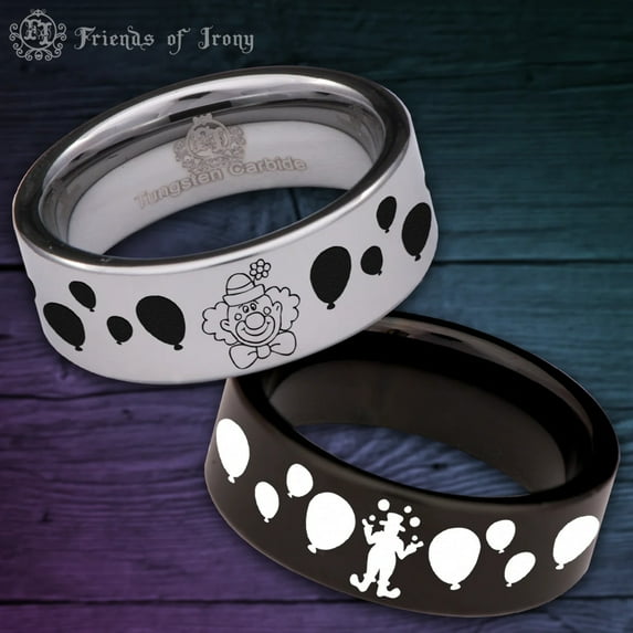 Clown Tungsten Carbide Ring