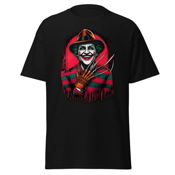 Clown Villain as Horror Mask Shirt Retro Scary Movie Tee