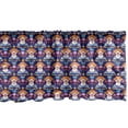 thumbnail image 1 of Ambesonne Clown Valance Pack of 2, Joyful Cheerful Man Fun Time, 54"X18", Indigo and Multicolor, 1 of 2