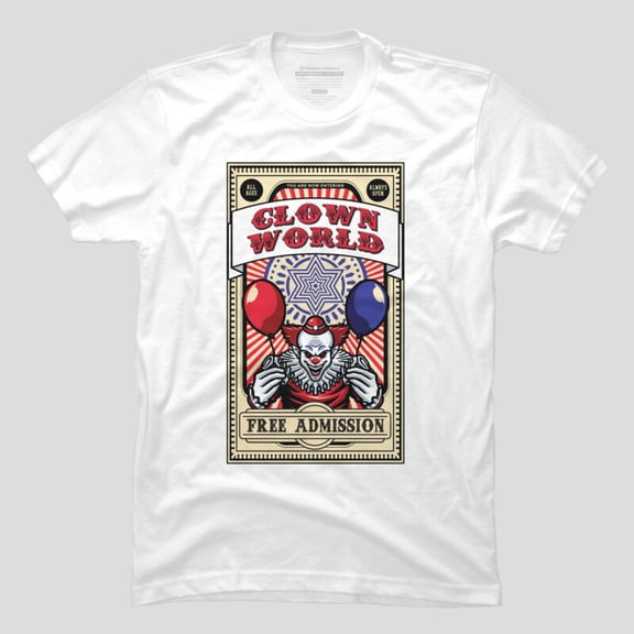 Clown World Funny Political Meme Graphic T-shirt - New Arrival M2982392, Up to Size 5XL