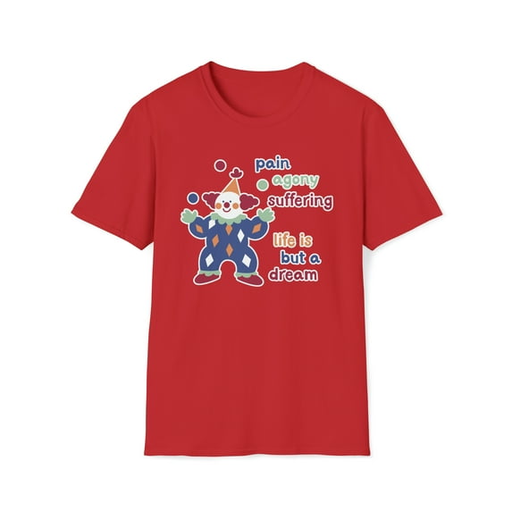 Clowncore Clothing, Gildan Unisex Softstyle T-Shirt, Graphic Tee, S-3XL