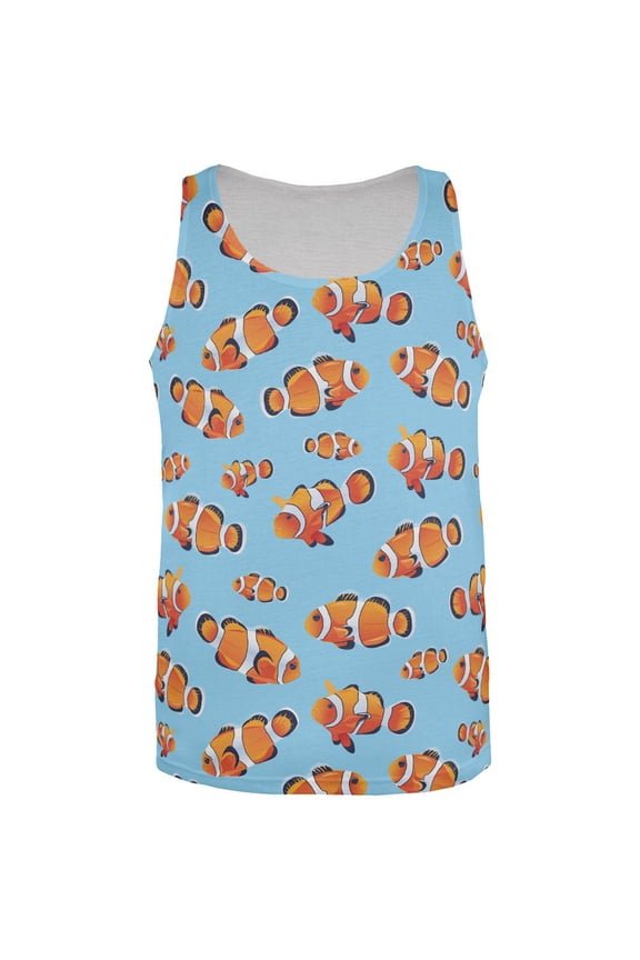 Clownfish All Over Adult Tank Top - Small