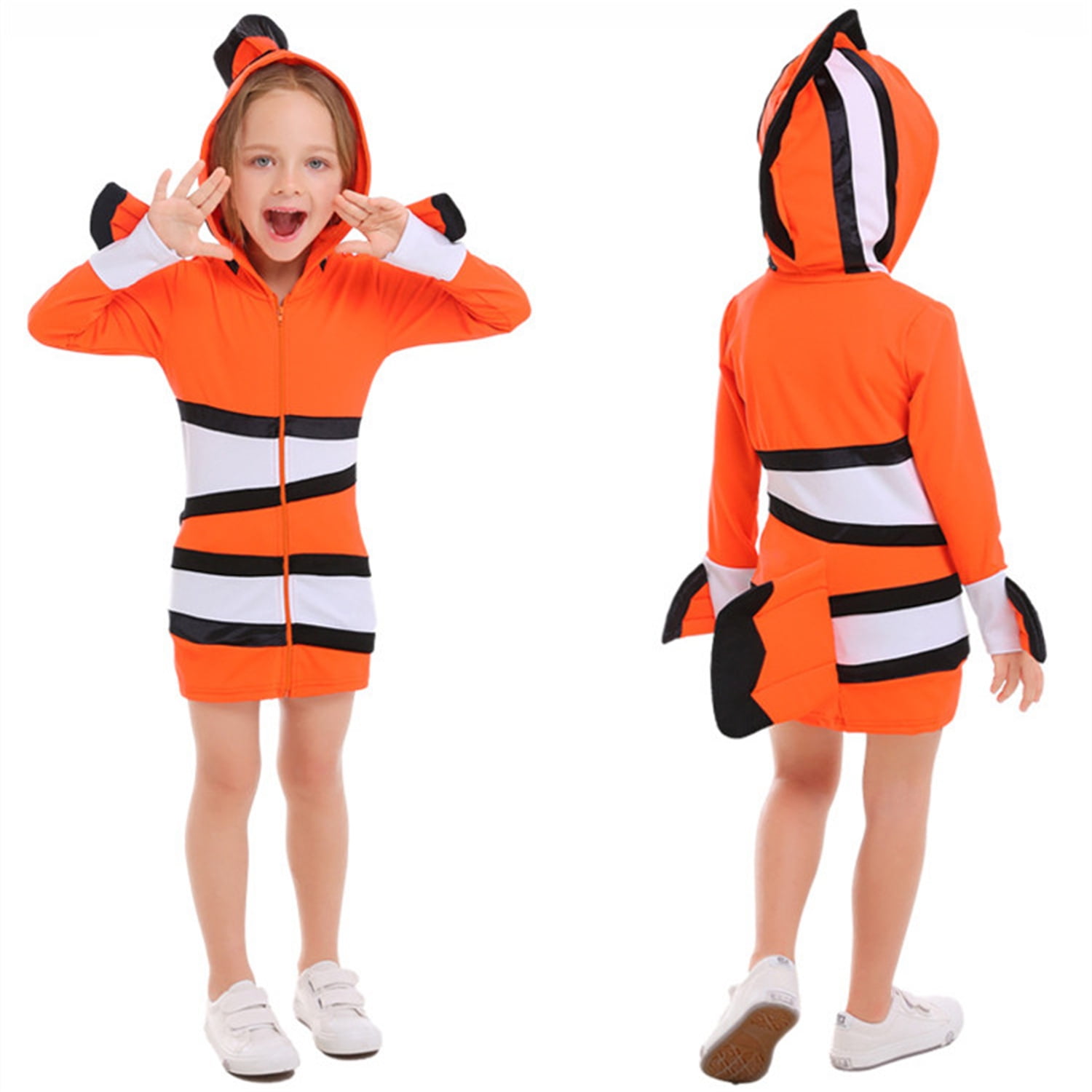 Clownfish Nemo costumes,Girls' Nemo Dress Costume Halloween Costume for ...