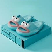 NINGWO Clownfish Tongue Kiss Slippers for Women, Cute Clown fish Pillow Slipper, Non-Slip Cloud Slides,3D Funny Cartoon Slippers Sandals,EVA Thick Sole Indoor Outdoor Slides