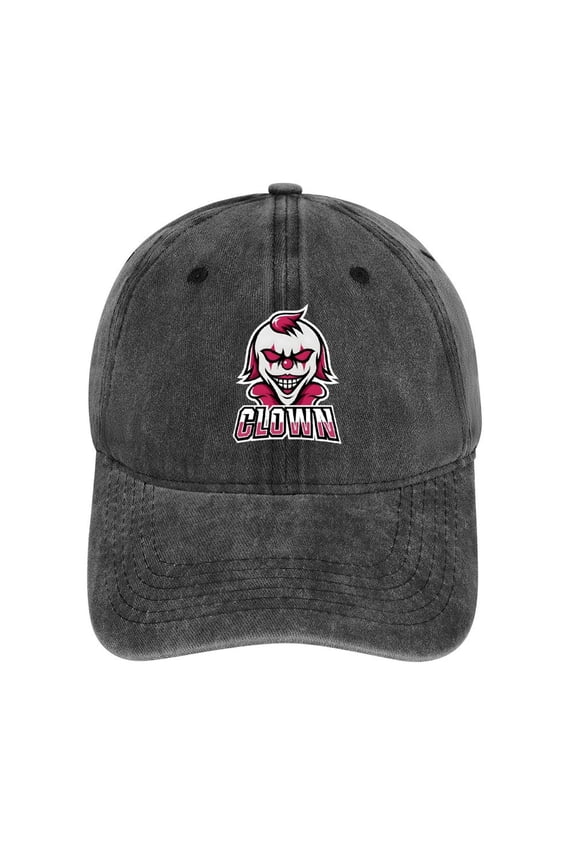 Clowns Jokers Charcoal Baseball Cap for Men Women, Adjustable Snapback Hats Cotton Hat