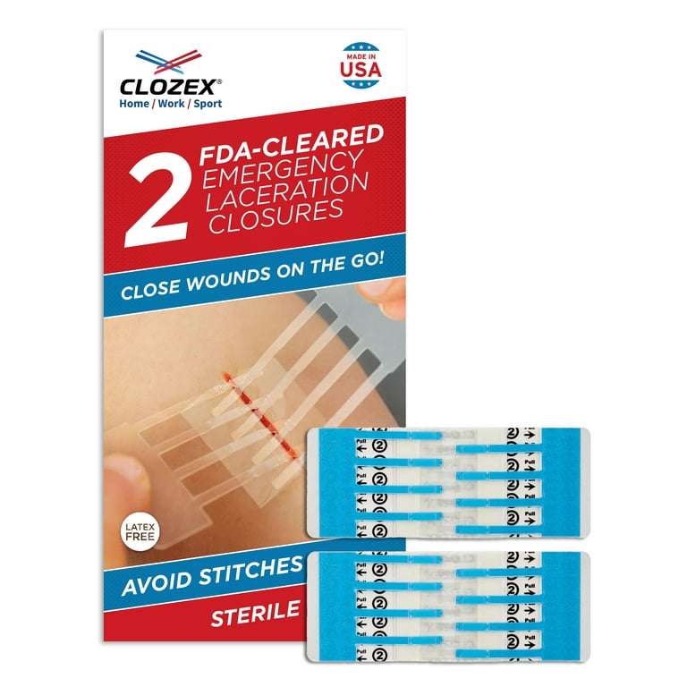 Clozex Emergency Laceration Closures - Repair Wounds Without
