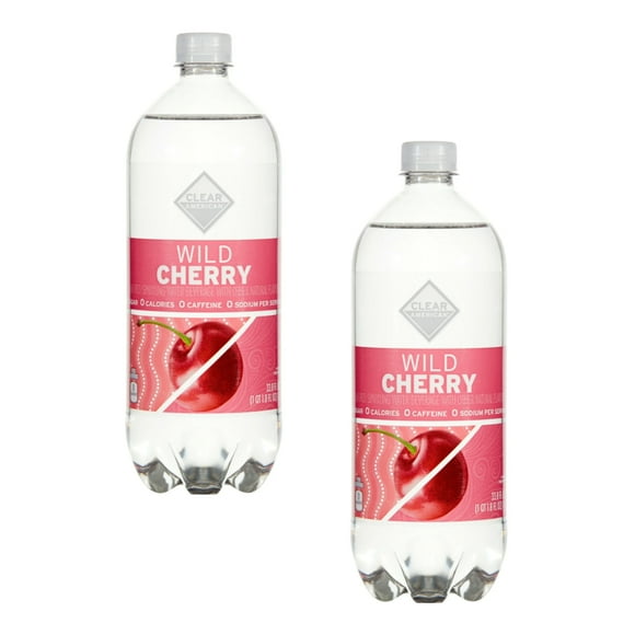 Clr. American Sparkling Water, Wild Cherry, 33.8 fl oz, (Pack of 2)