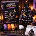 thumbnail image 1 of Clthnxya DIY Crochet Halloween Tree Kit, 2026 New Crochet Christmas Ornaments, Beginner Craft Kit with Tree Bow Pearl Embellishment, Multiple styles available for Handmade Decor, 1 of 7
