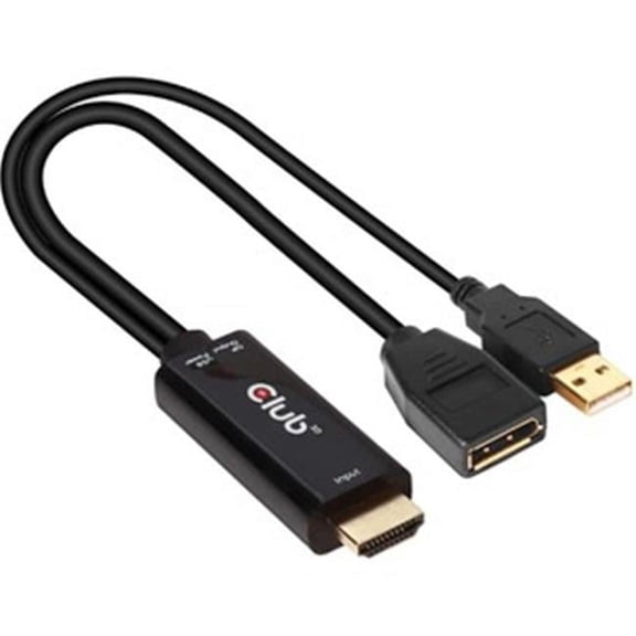 Club 3D 2.0 HDMI to Display Port Video Adapter with USB Power