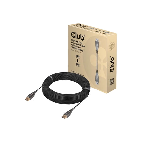 Club 3D 65ft DisplayPort 1.4 Active Optical Cable Unidirectional CAC-1079