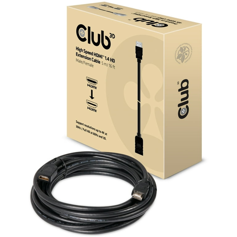 Club 3D High Speed HDMI HD Extension Cable M/F