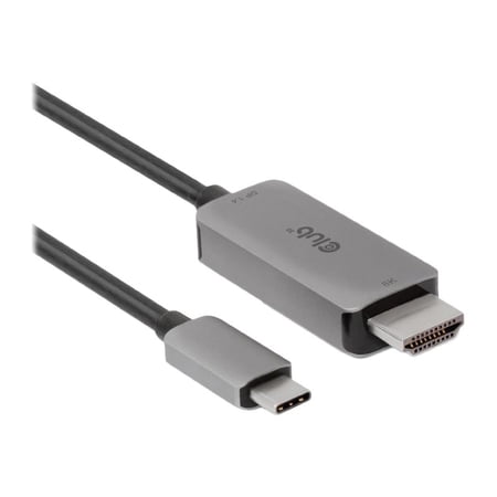 Club 3D HDMI/USB-C Audio/Video/Data Transfer Cable CAC-1587, 9.84 ft , Black