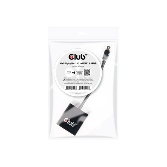 Club 3D Mini Displayport™ 1.2 To Hdmi™ 2.0 Uhd Active Adapter