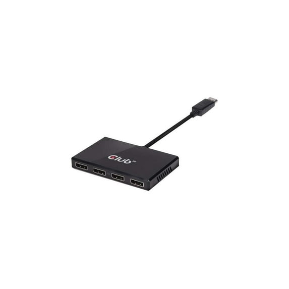 Club 3D Multi Stream Transport (Mst) Hub Displayport 1.2 Quad Monitor Usb Powered