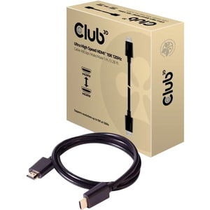 Club 3D Ultra High Speed HDMI Cable 10K 120Hz 48Gbps M/M 1 m./3.28 ft. - CAC-1371
