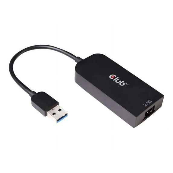 Club 3D USB 3.2 Gen1 Type A To RJ45 2.5Gb Adapter - USB 3.2 (Gen 1) Type A - 1 Port(s) - 1 - Twisted Pair