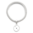 thumbnail image 1 of Club A Playing Cards Pattern Sliver Bracelet Pendant Jewelry Chain Adjustable Bangle, 1 of 3