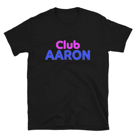 Club Aaron Family Reunion Squad First Last Name (Black, S)