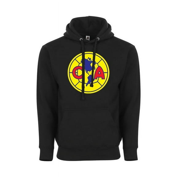 Club America Adult Pullover Hoodie- Aguilas del America Hoodie-Fan Apparel - Black - 3X-Large