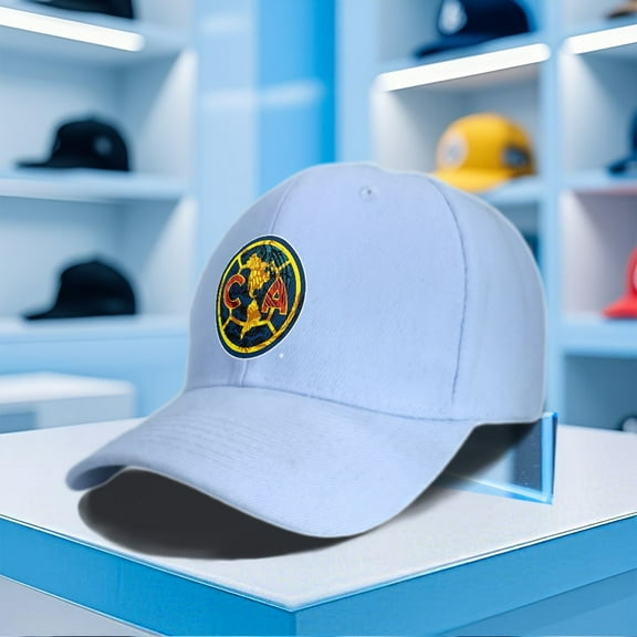 Club America Logo Adjustable Polyester Baseball Cap Lightweight Trucker & Fishing Style Hat, MultiColor Sporty Design, Machine Washable for Streetwear, Cycling & AllSeason Outdoor Activities, Str