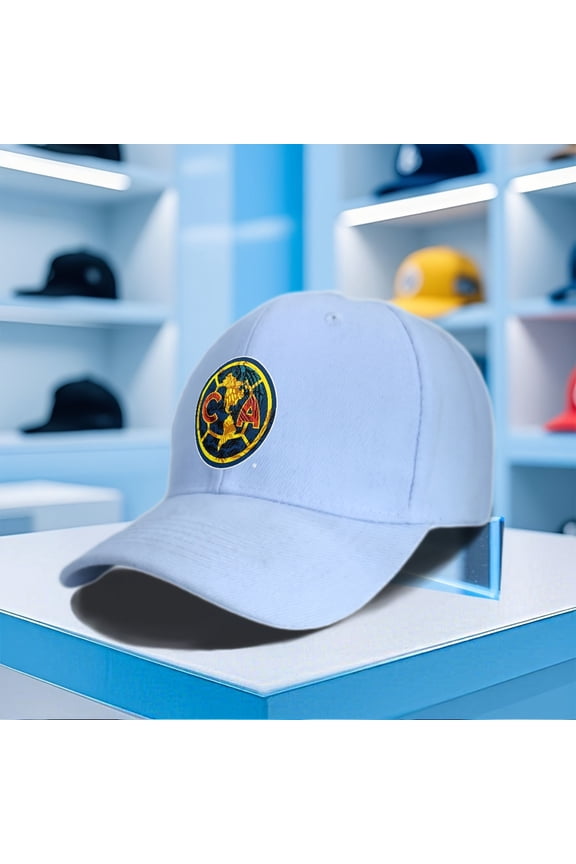 Club America Logo Adjustable Polyester Baseball Cap Lightweight Trucker & Fishing Style Hat, MultiColor Sporty Design, Machine Washable for Streetwear, Cycling & AllSeason Outdoor Activities, Str